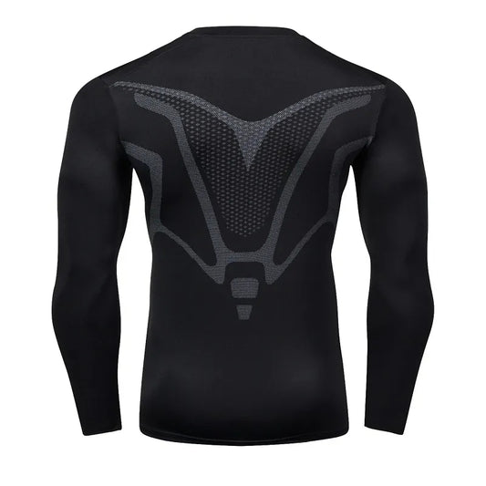 Men's Long Sleeve Compression t shirt Fitness Gym Top
