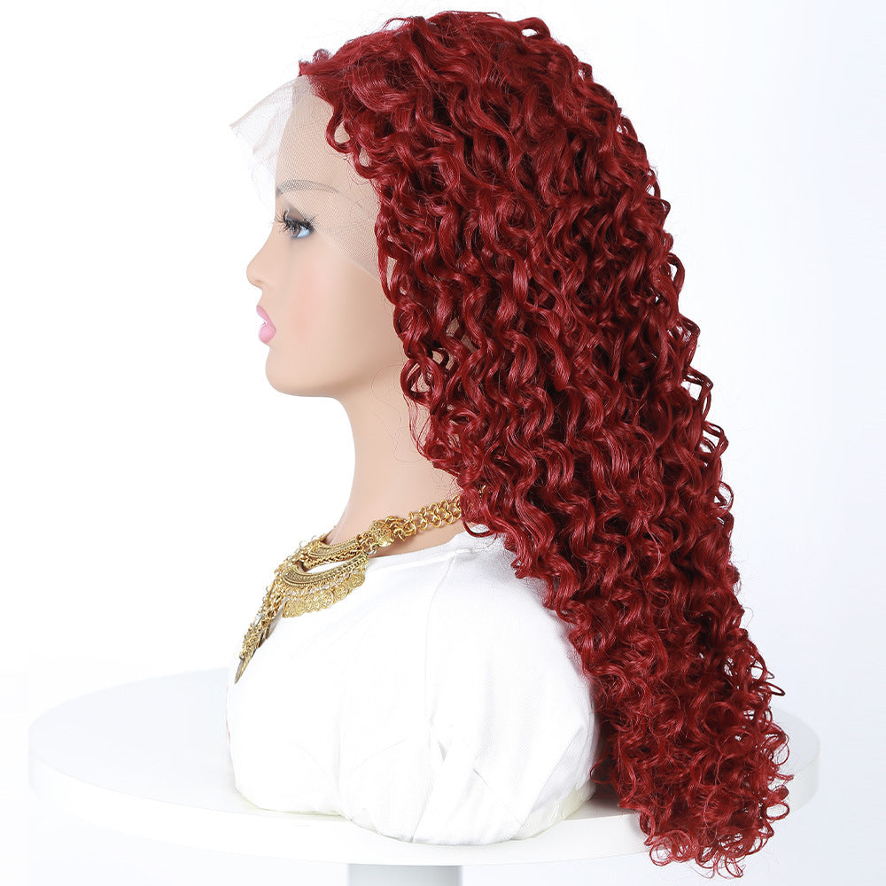 Women's Curly Lace Frontal  Wig