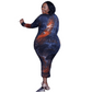 2023 Women Plus Size Long Bodycon Dress