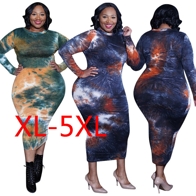 2023 Women Plus Size Long Bodycon Dress