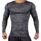 Men Long Sleeve Tights Fitness Clothes