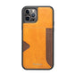 Black & yellow Leather Card Phone Case